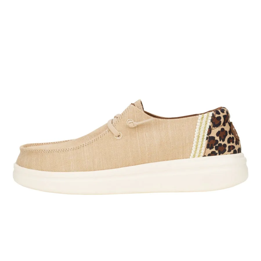 Non Slip Office Workers Wendy Rise Animal - Tan/Multi