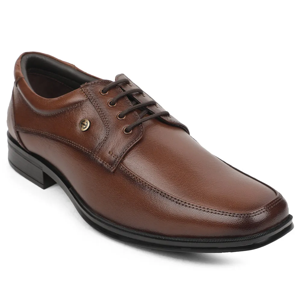 Healers Brown Formal Lacing Derby Shoes For Men UDL-9 By Liberty Bright shade