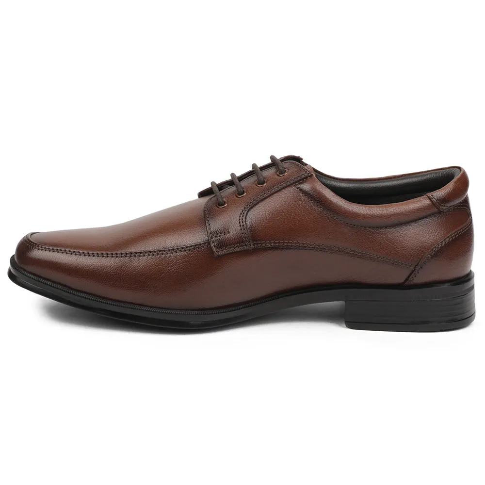 Healers Brown Formal Lacing Derby Shoes For Men UDL-9 By Liberty party mode