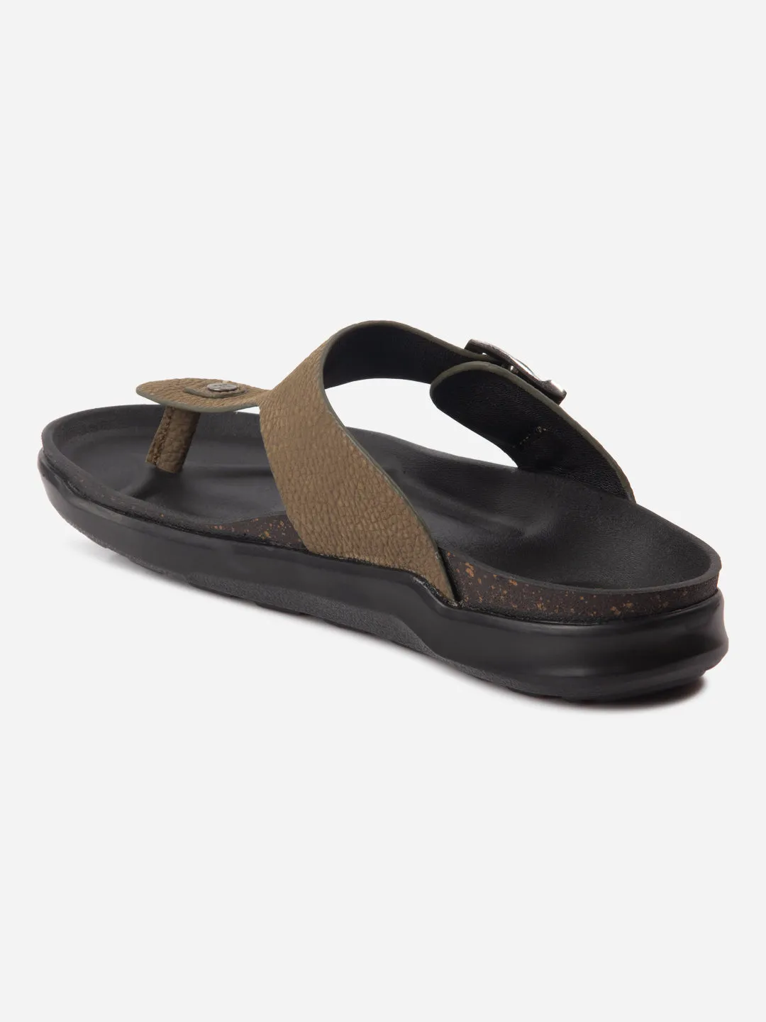 Shine Tone Men's Olive Thong Sandal (ID4272)