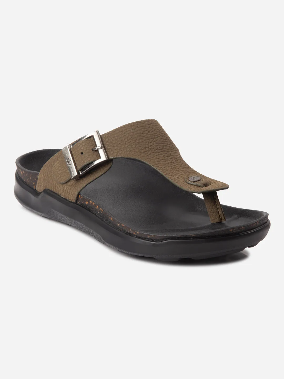 Men's Olive Thong Sandal (ID4272) Pack Safe