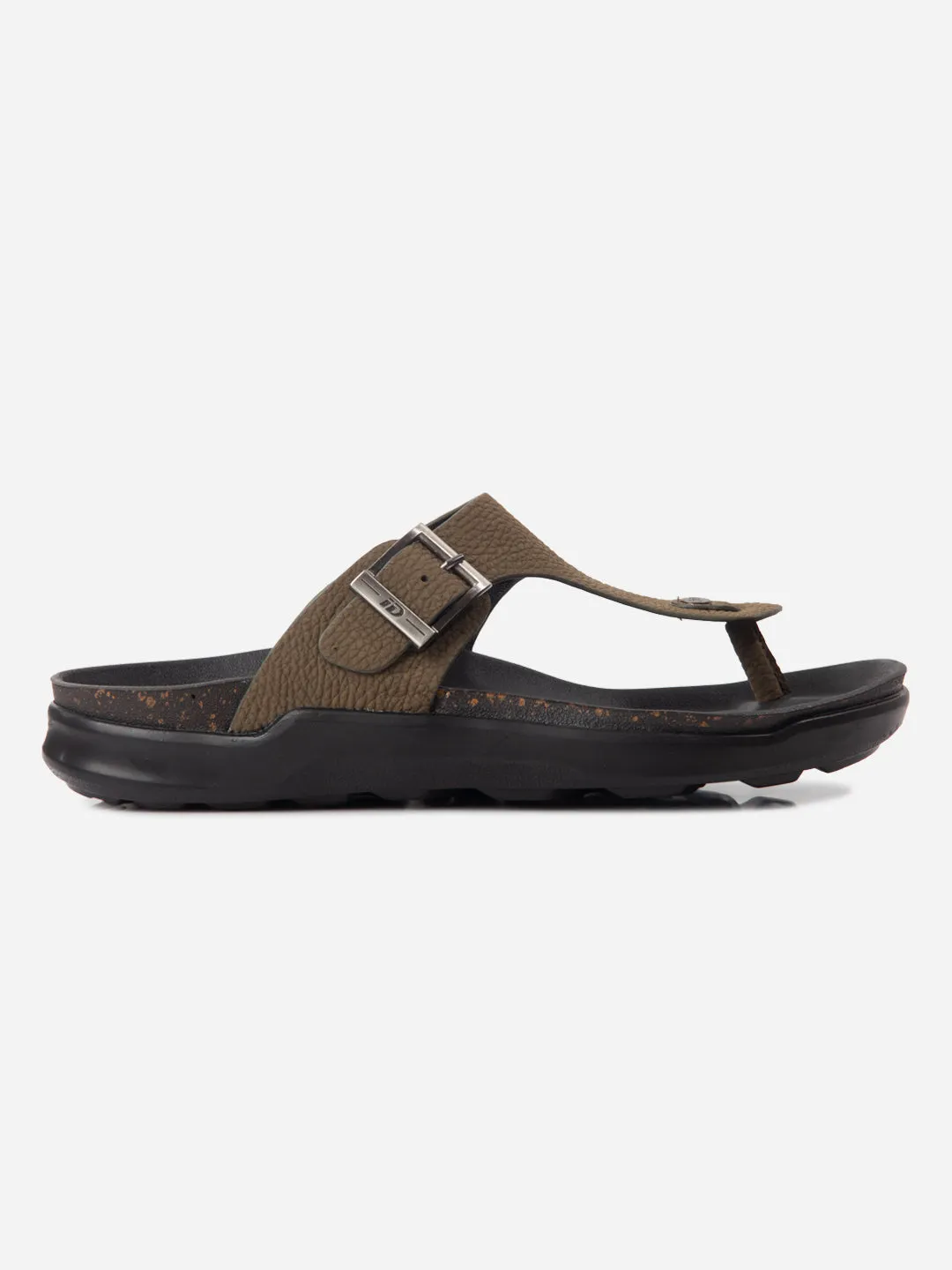 Story Glow Men's Olive Thong Sandal (ID4272)