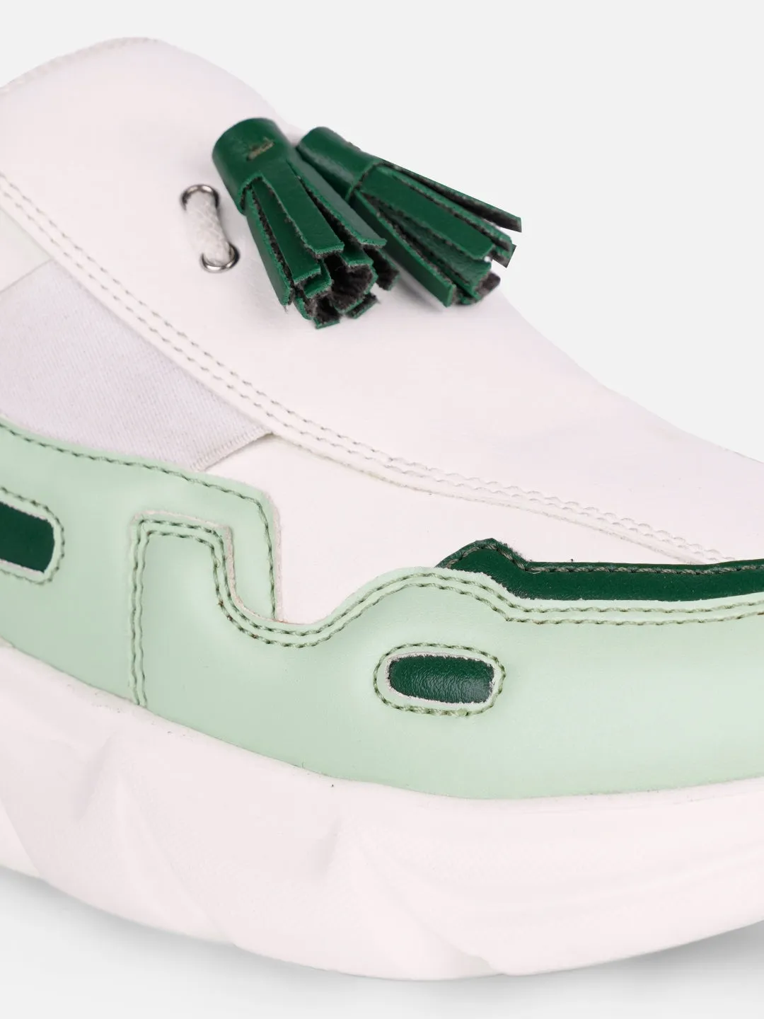Ultra grip Light Movement Women's White/Green All Seasons Wearing Sneakers (IU1004)