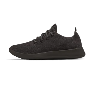 Women's Wool Runner - Natural Black (Black Sole) Durable piece