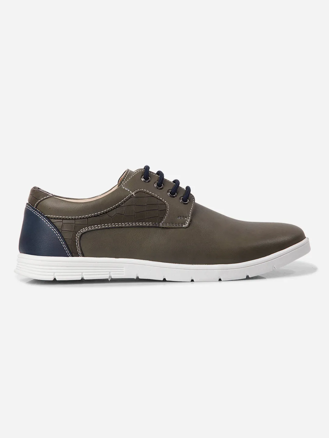 Surf Step High Arch Men's Olive Regular Toe Lace Up Casual (IX2153)