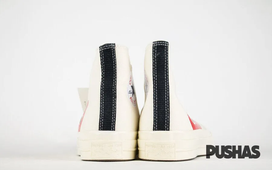 Elegant Mood Active Day Comme des Garcons Play x Chuck Taylors High Top - Milk (2019)