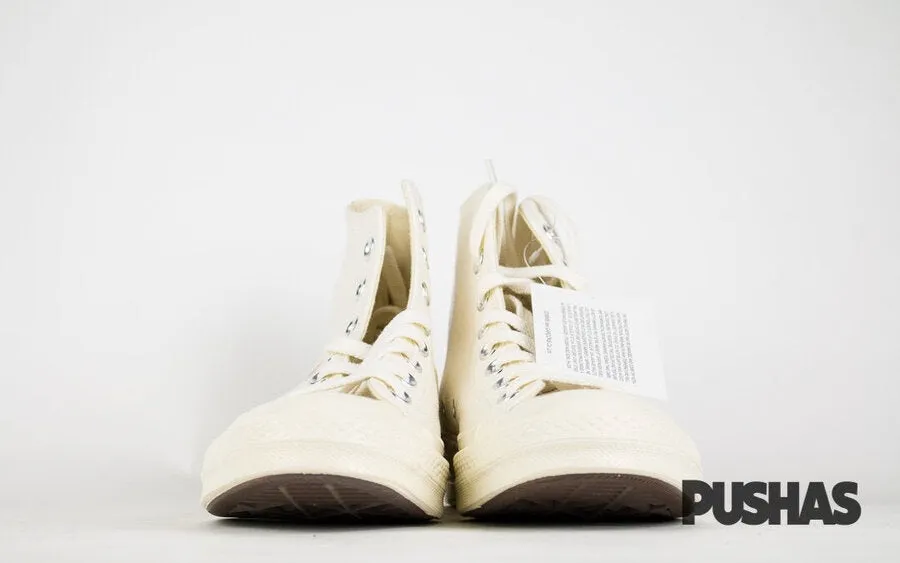 Queen Fit Field Fast Comme des Garcons Play x Chuck Taylors High Top - Milk (2019)