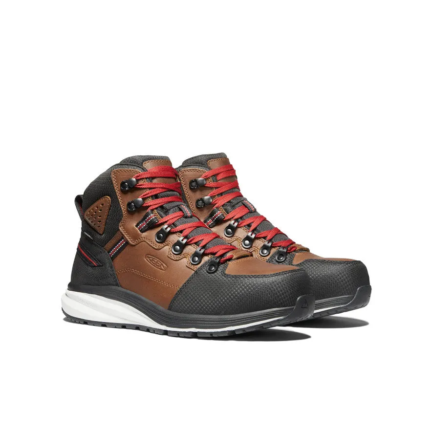 Anti slip technology Men's Red Hook Waterproof Boot (Carbon Toe)  |  Tobacco/Black