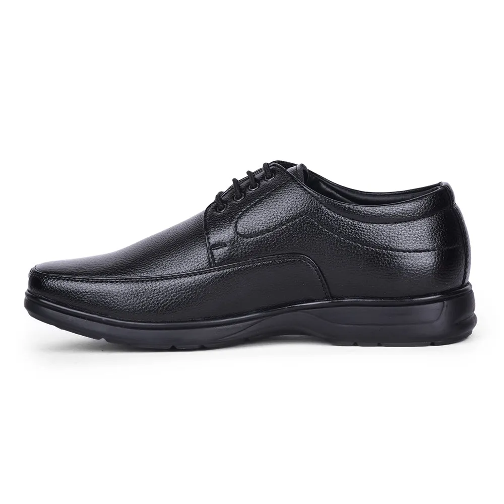 Comfortable fit Elegant Shoes Fortune Black Formal Lacing Derby Shoes For Men HOL-131E By Liberty