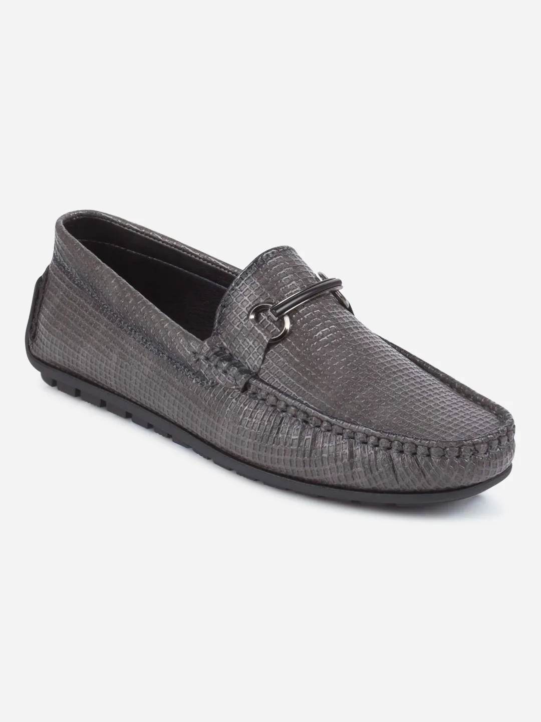 Rapid pace Men's Grey Moc Toe Casual Loafer (IX4108)