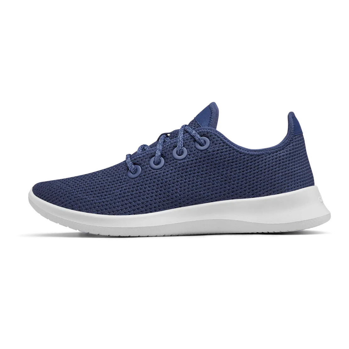 Women's Tree Runner - Marine Blue (White Sole) Snug Heel Lock Work Casual