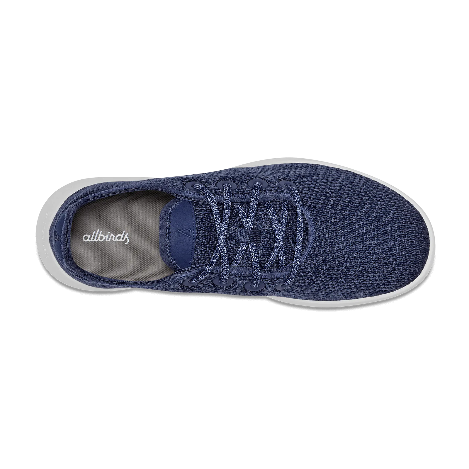 Flexible Toe Box Internal Sling Women's Tree Runner - Marine Blue (White Sole)