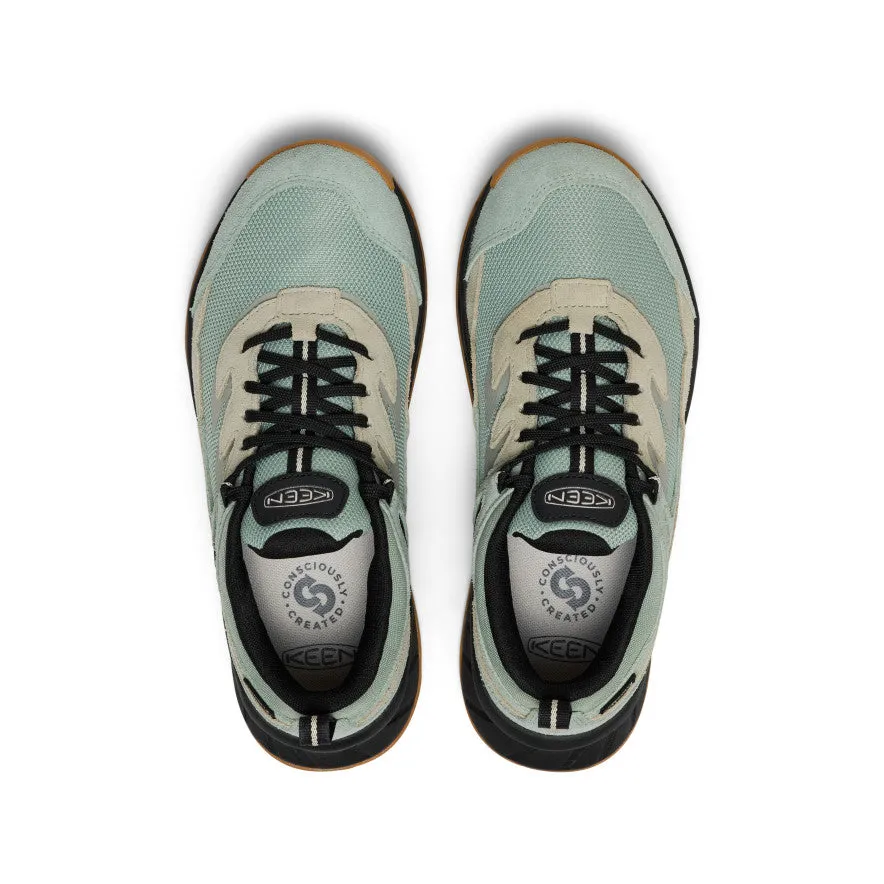 Women's Hightrail Waterproof Hiking Shoe  |  Iceberg Green/Abbey Stone Matte Edge Cushioned Base Busy Professionals