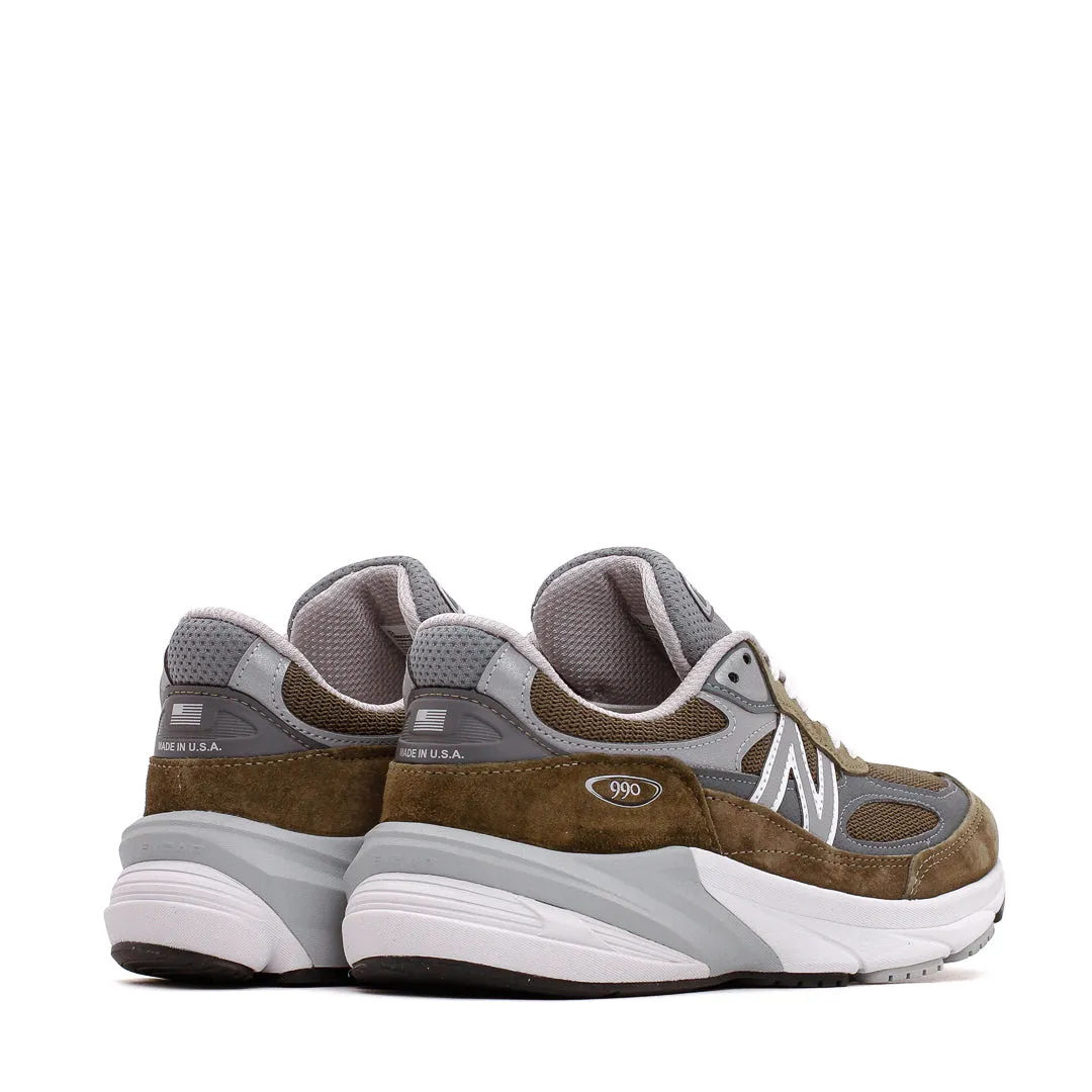 New Balance Unisex Made in USA 990v6 Olive U990OG6 Light Step Resort Mood