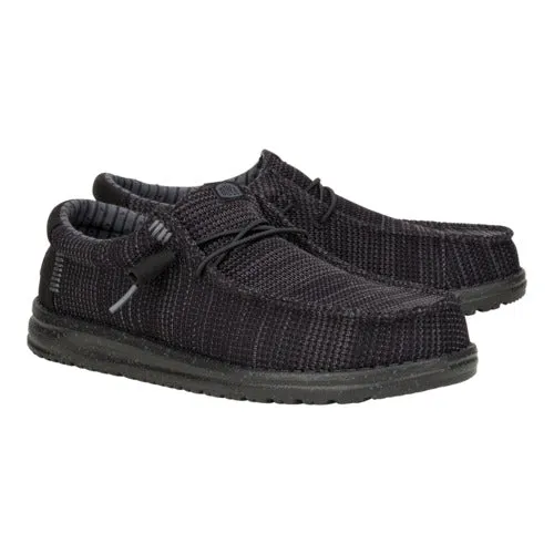 Month Strong Feather Light Cold Weather Wally Stretch Sox Wide - Black