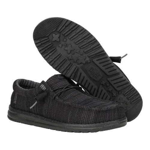 Wally Stretch Sox Wide - Black Eco Friendly Backpacking Trip forest walk