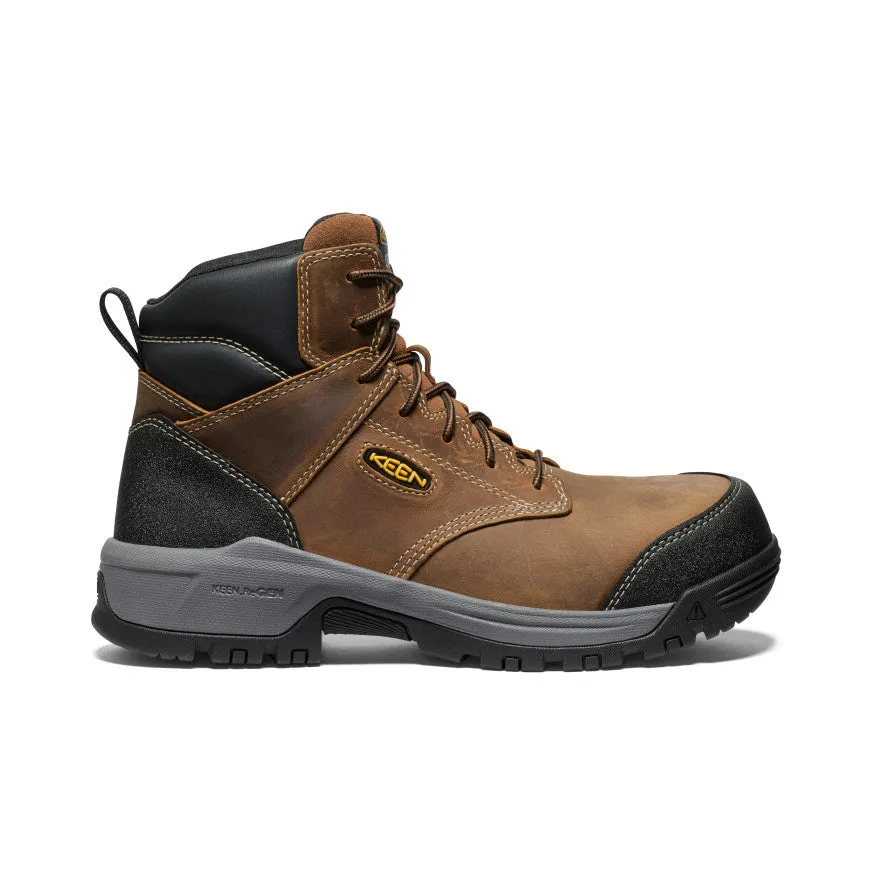 Men's Evanston 6" ESD Boot (Carbon Toe)  |  Bison/Black Multi Directional Tread Quick Slip Fit