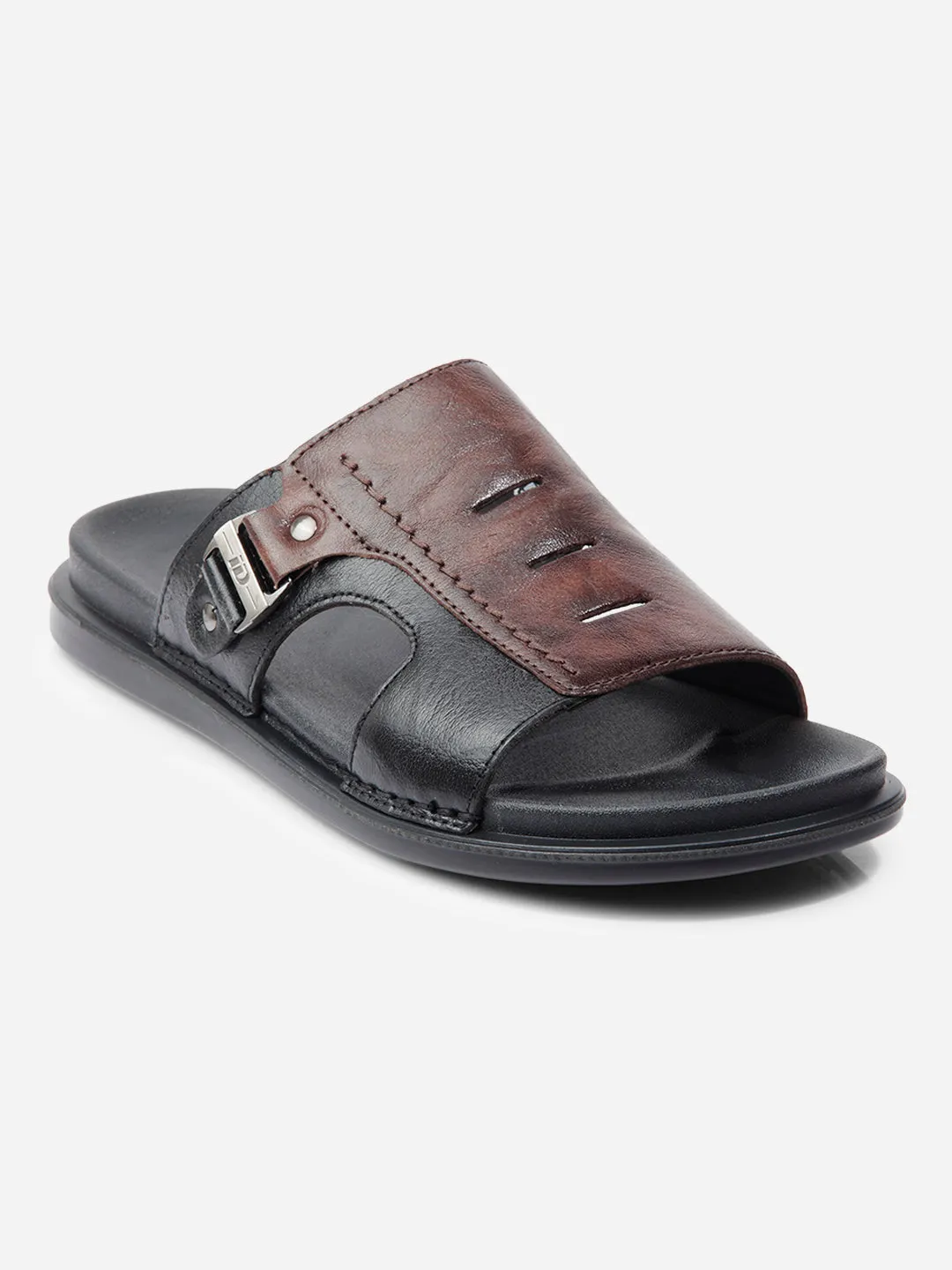 Tech Knit Summer cool Men Black/Brown Sandal / Slipper (ID4222)