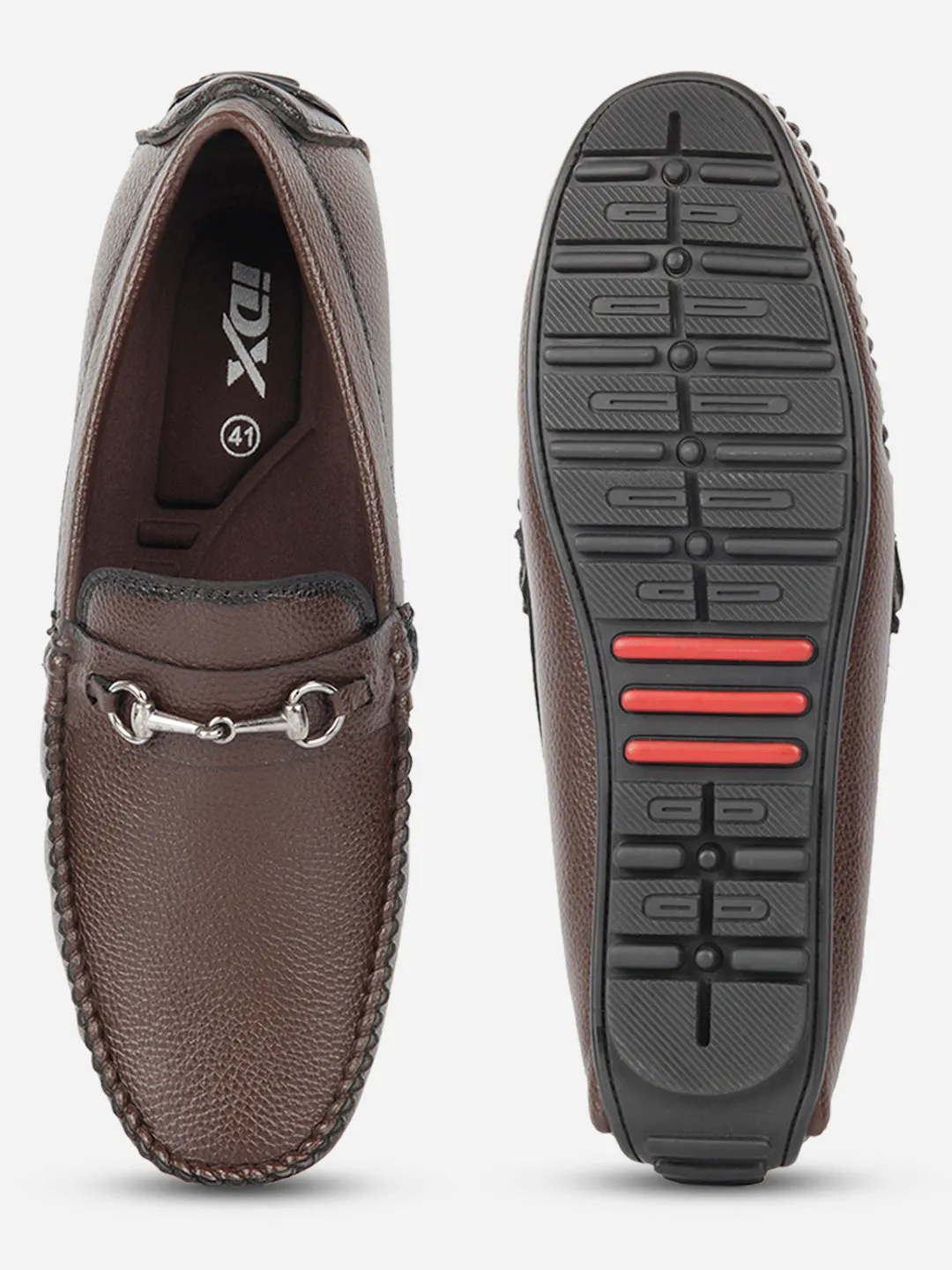 Men's Brown Casual Loafer  (IX4102) Luggage Fit Canvas Cool