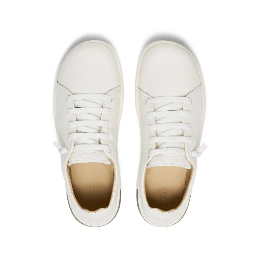Reflective Detail Men's KNX Leather Sneaker  |  Star White/Star White