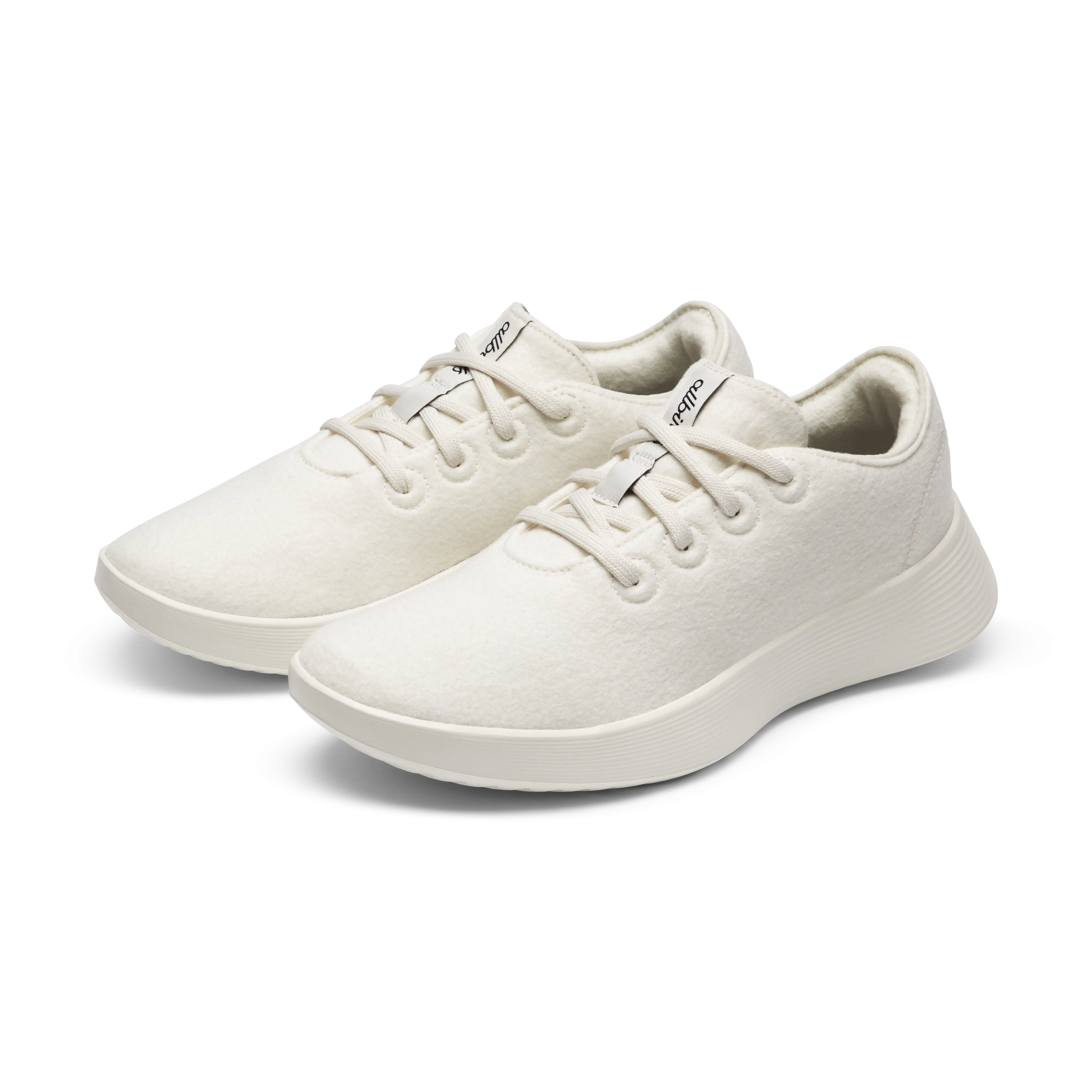 Every Use Abrasion Shield Women's Wool Runner Go - Natural White (Natural White Sole)