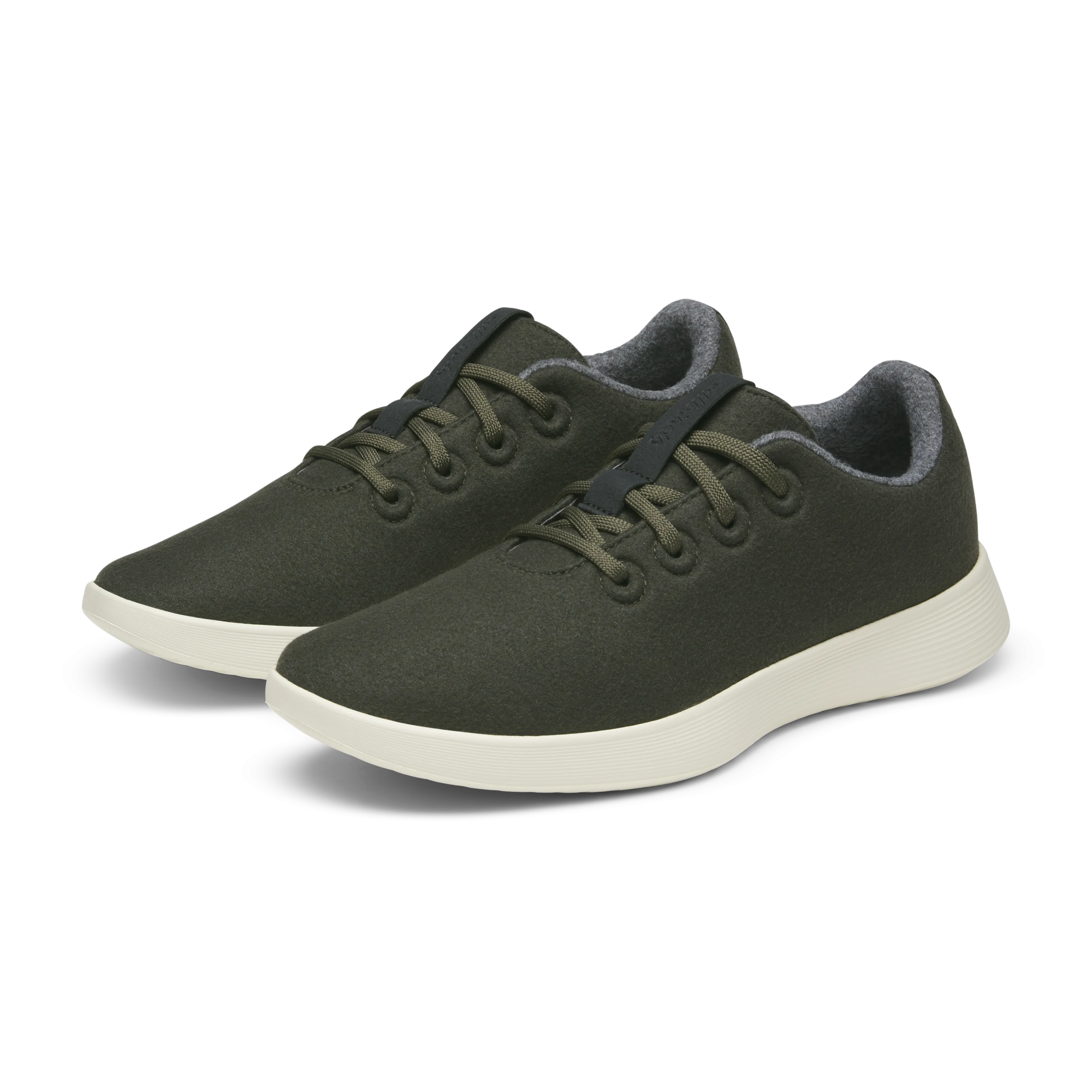 All   Purpose Temperature Regulating Fabrics Women's Wool Runner NZ - Dark Jungle (Stony Cream Sole)