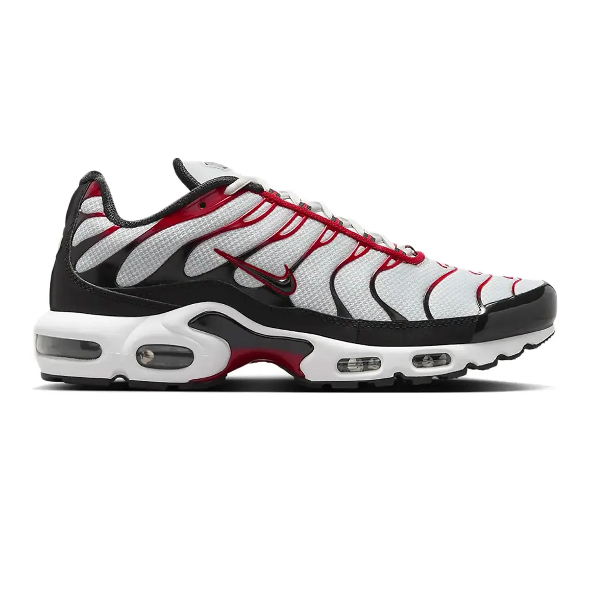Trendy Nike Air Max Plus TN 'Pure Platinum Black University Red'