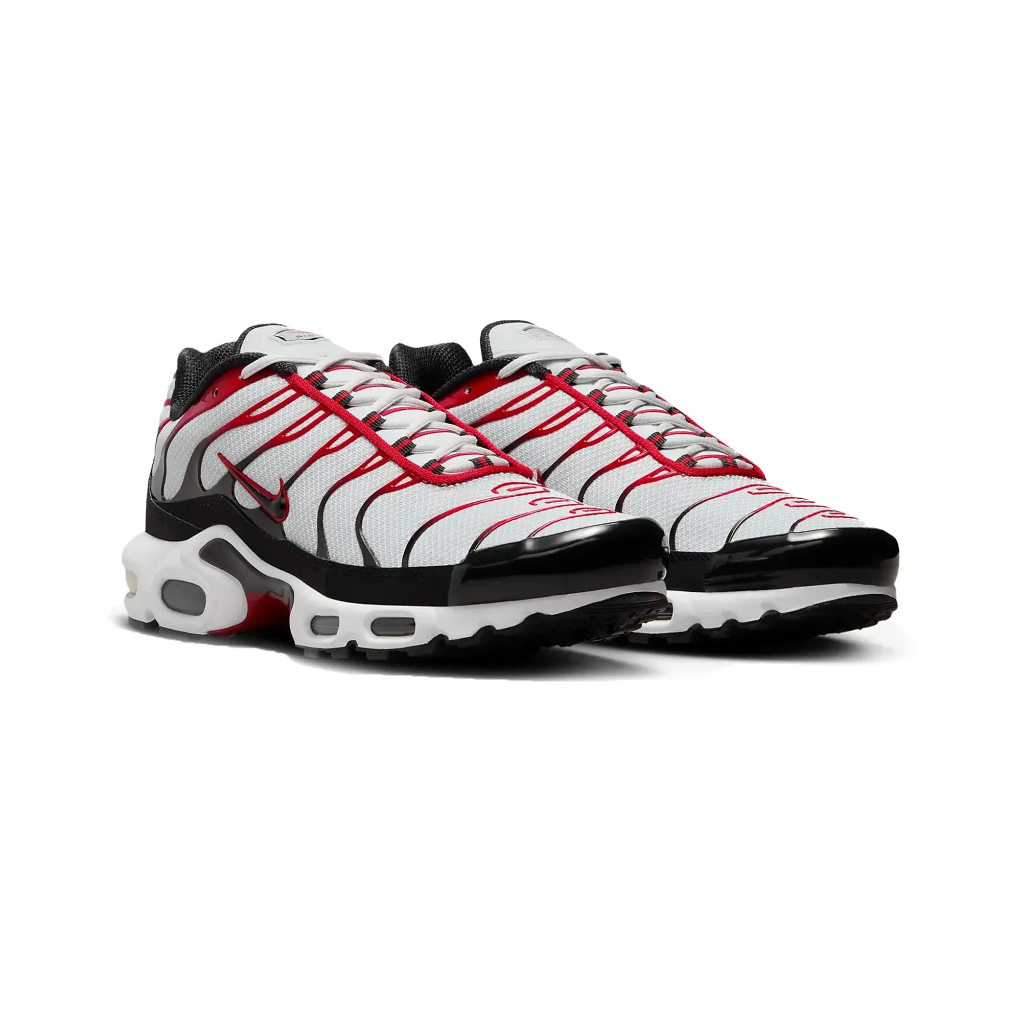 Nike Air Max Plus TN 'Pure Platinum Black University Red' material Boat Walk