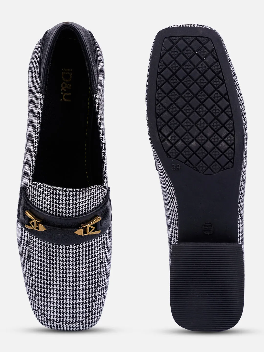 Women's Black/White Casual Slip On (IU2009) Stable Walk Team Day