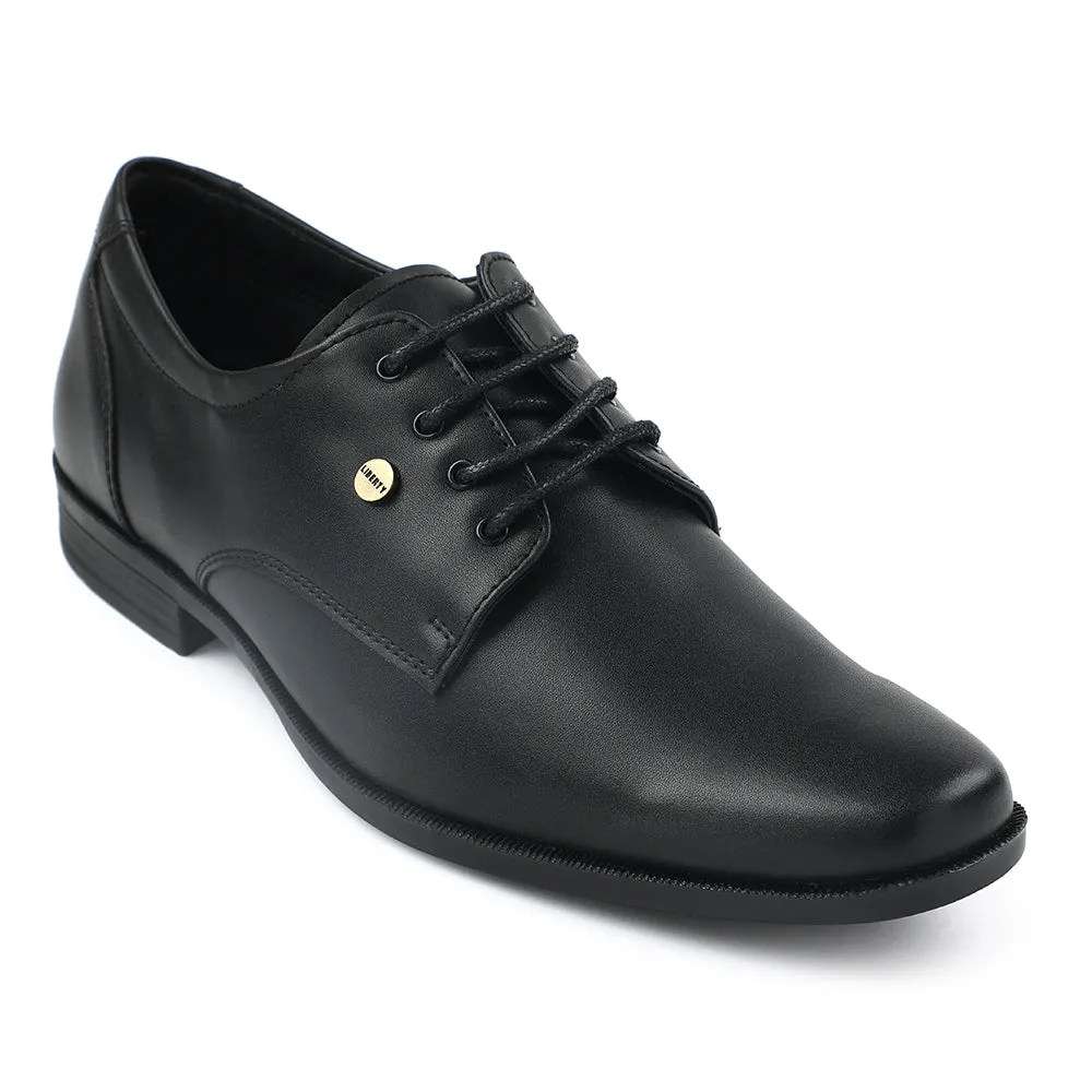 Fortune Black Formal Lacing Derby Shoes For Men BENSTOCK1E By Liberty Japan Neat Top Shade