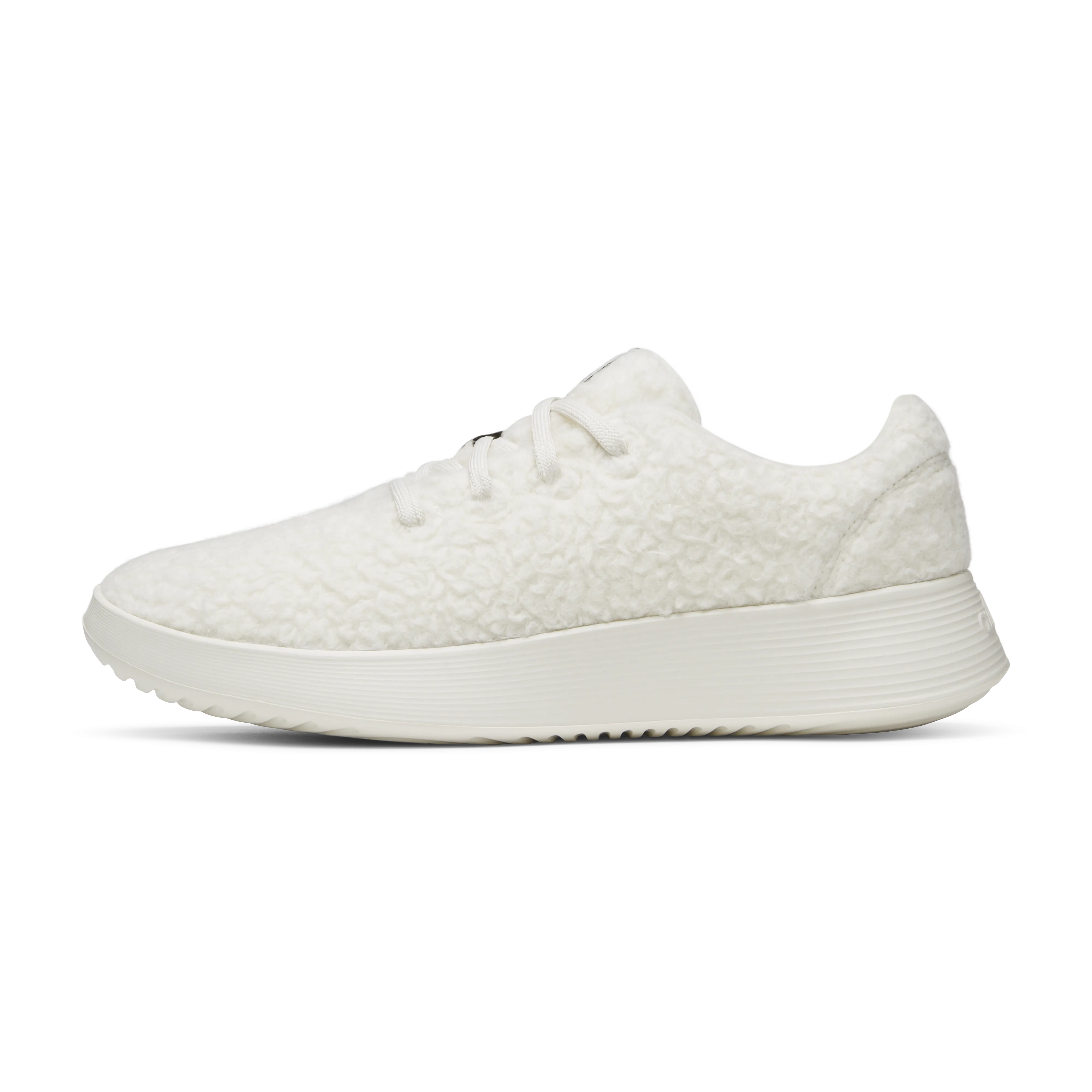 Seamless performance Women's Wool Runner Go - Fluff - Natural White (Natural White Sole)