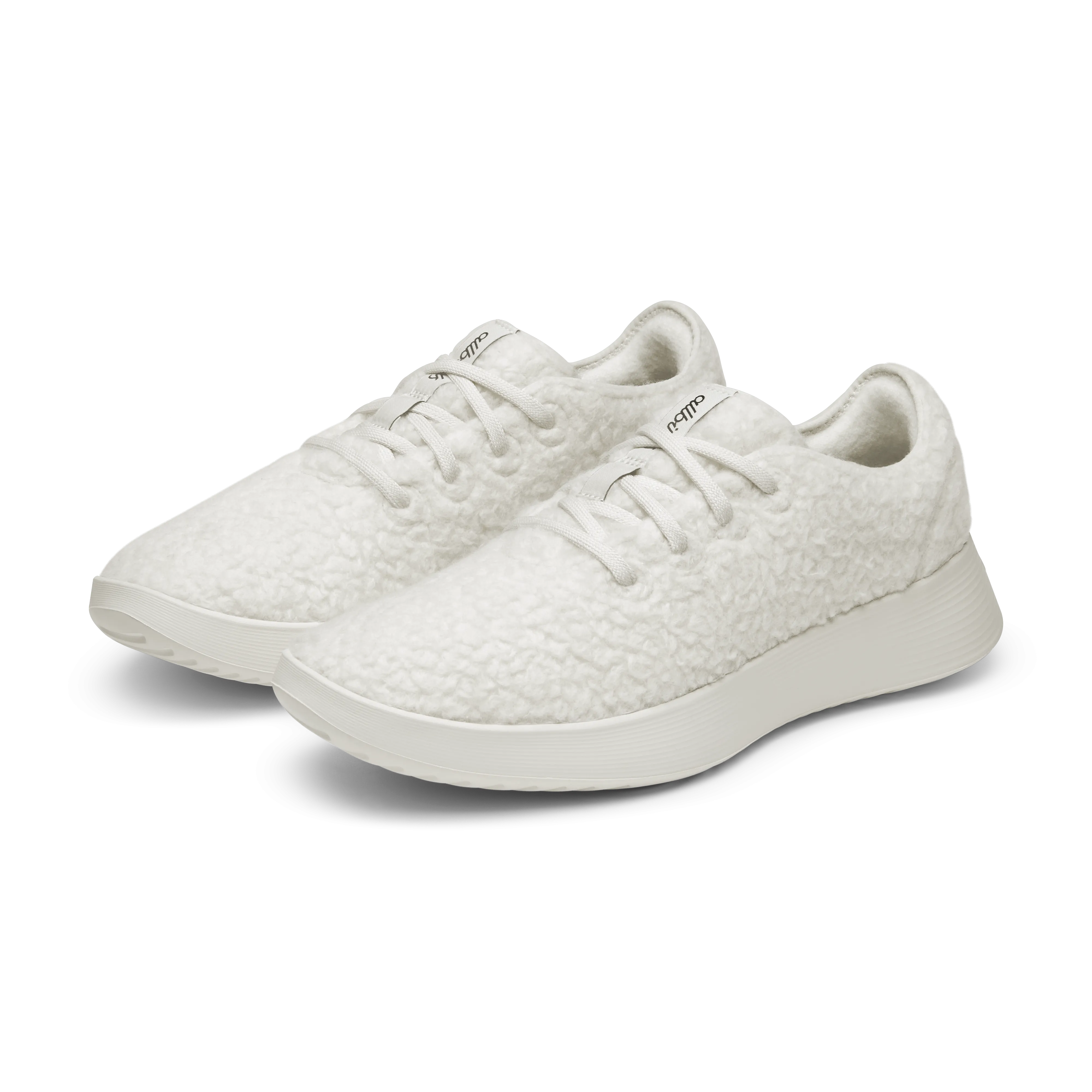 Daily Fashion Women's Wool Runner Go - Fluff - Natural White (Natural White Sole)