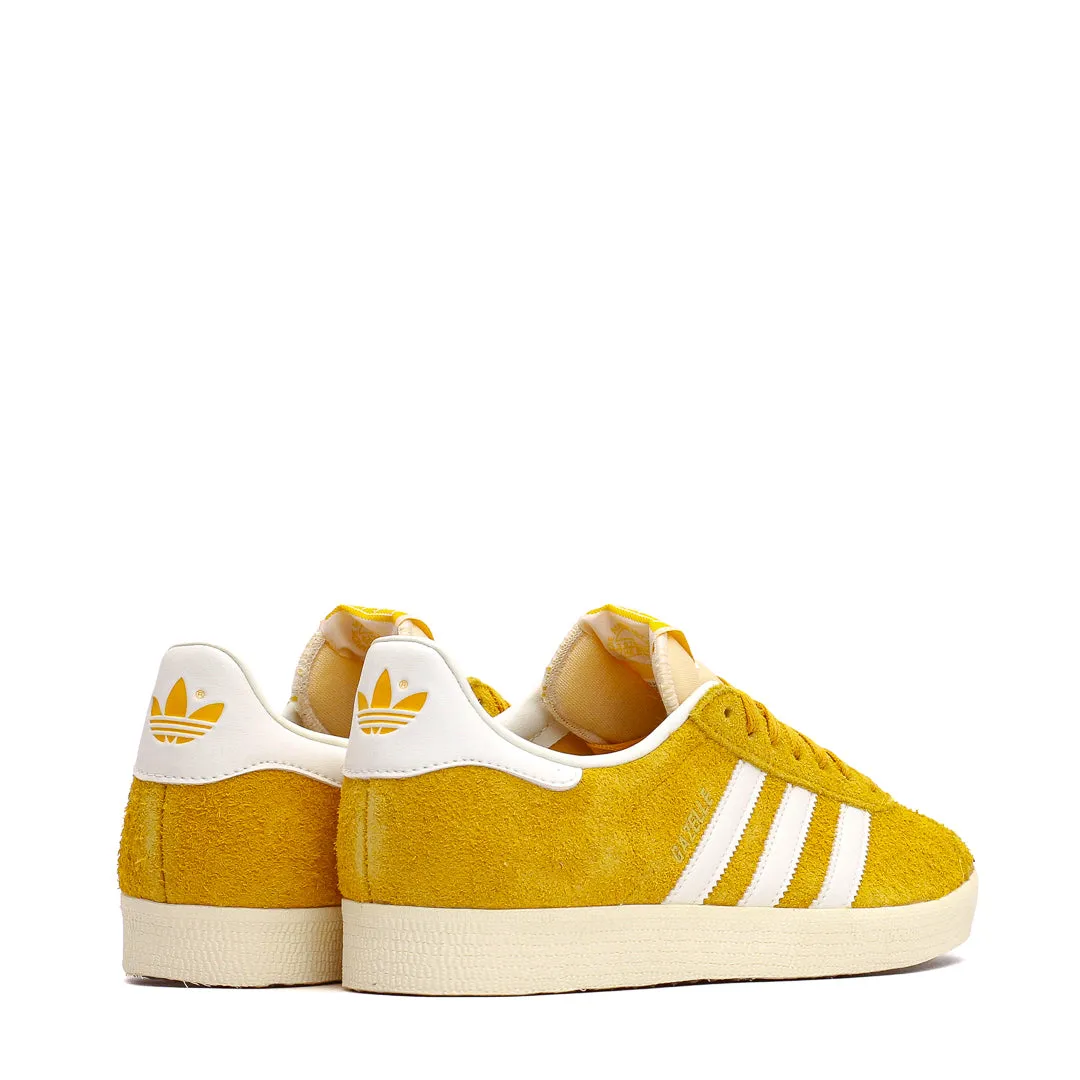 Clean White Adidas Men Gazelle Preloved Yellow IF9654
