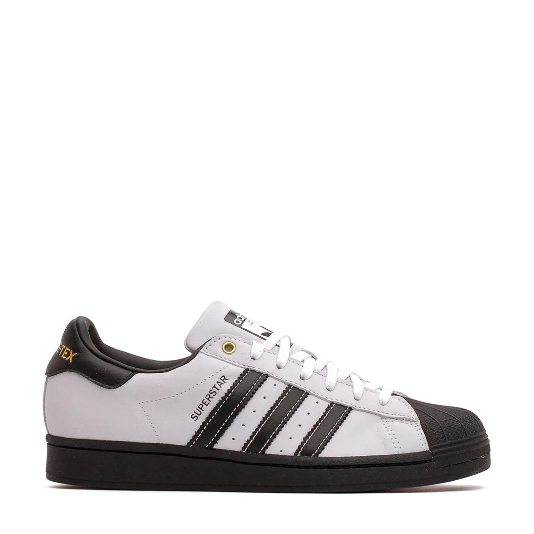 Adidas Men Superstar GORE-TEX Black White IF6162 Freeze Grip Gold Tone
