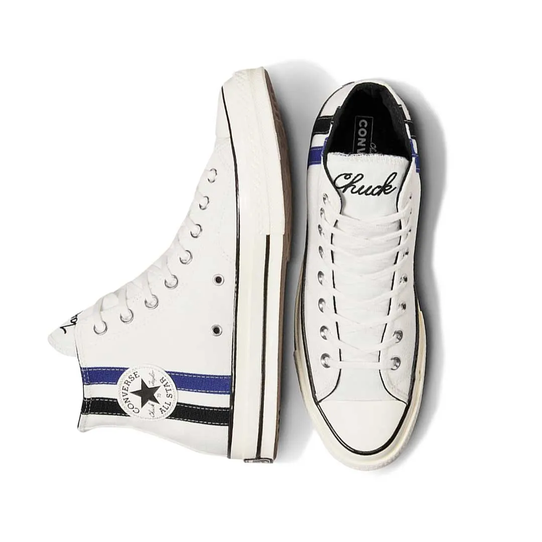 Converse - Unisex Chuck 70 Archival Stripes High Top Shoes (A08725C) French Soft Leather