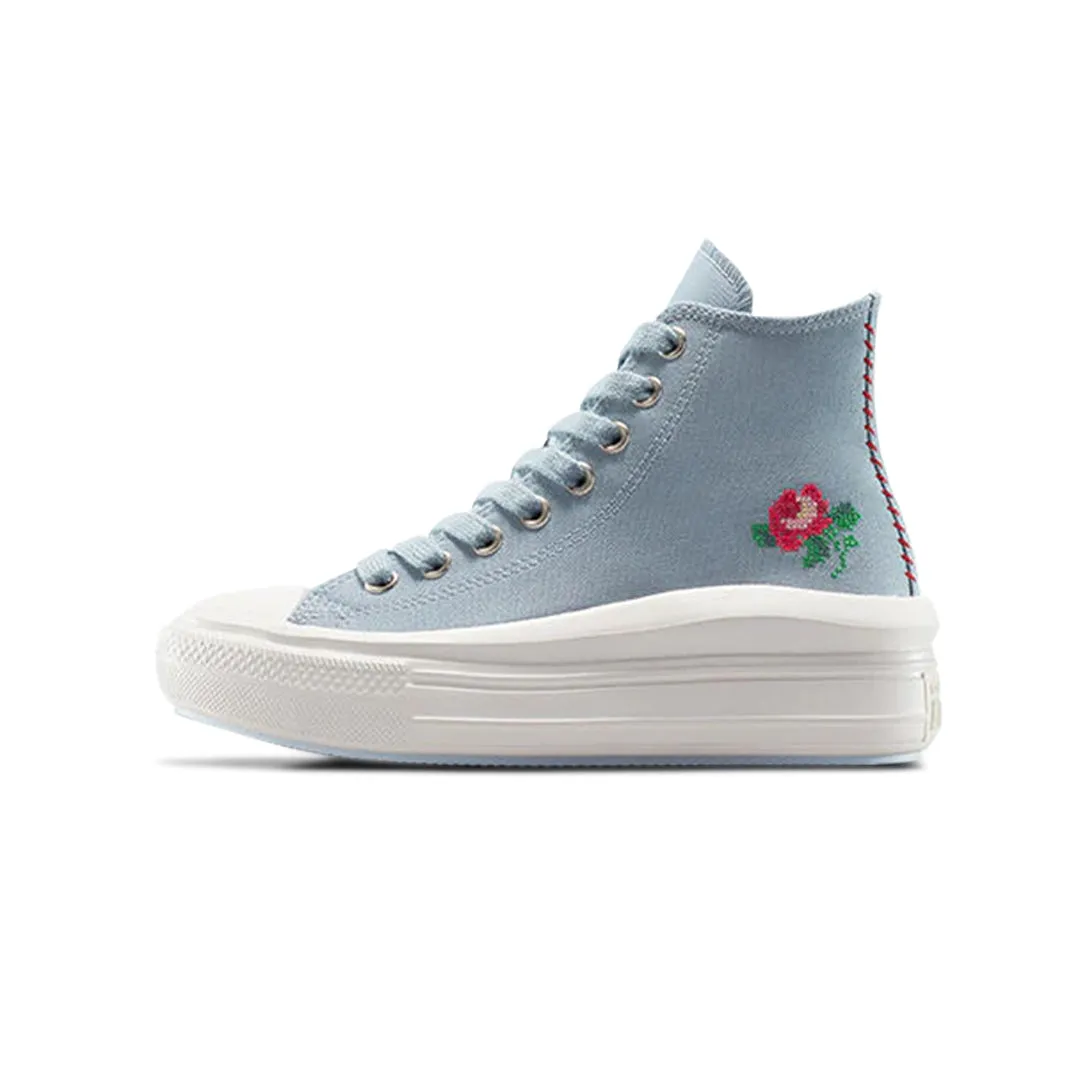 Cushioned heel Comfort Walk Converse - Women's Chuck Taylor All Star Move High Top Shoes (A12571C)