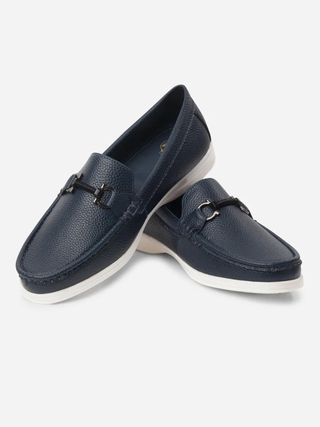 Craftsmanship Men's Navy Moc Toe Casual Loafer (IX4107)