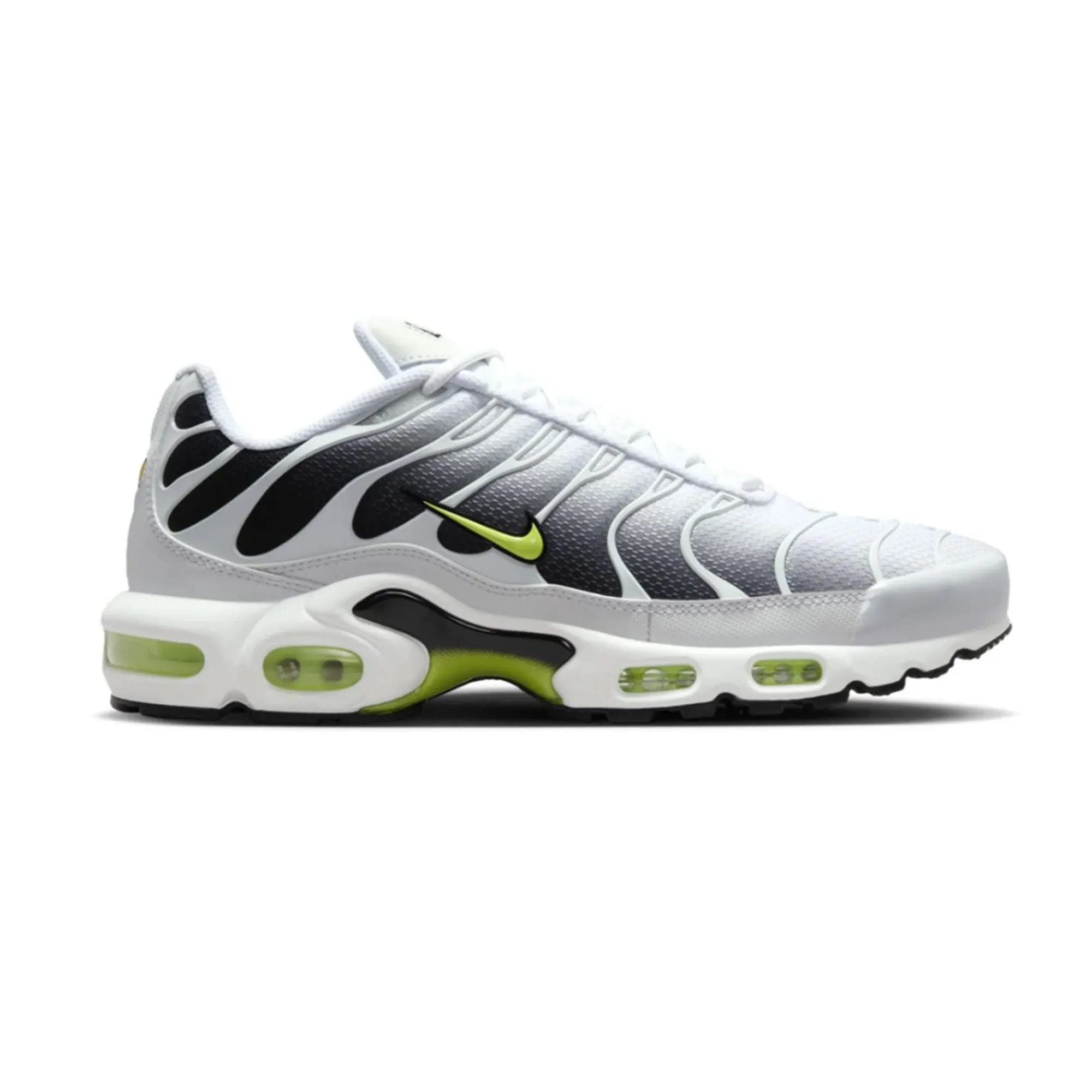 Nike Air Max Plus TN 'White Black Volt' (2024) Dance Mode design