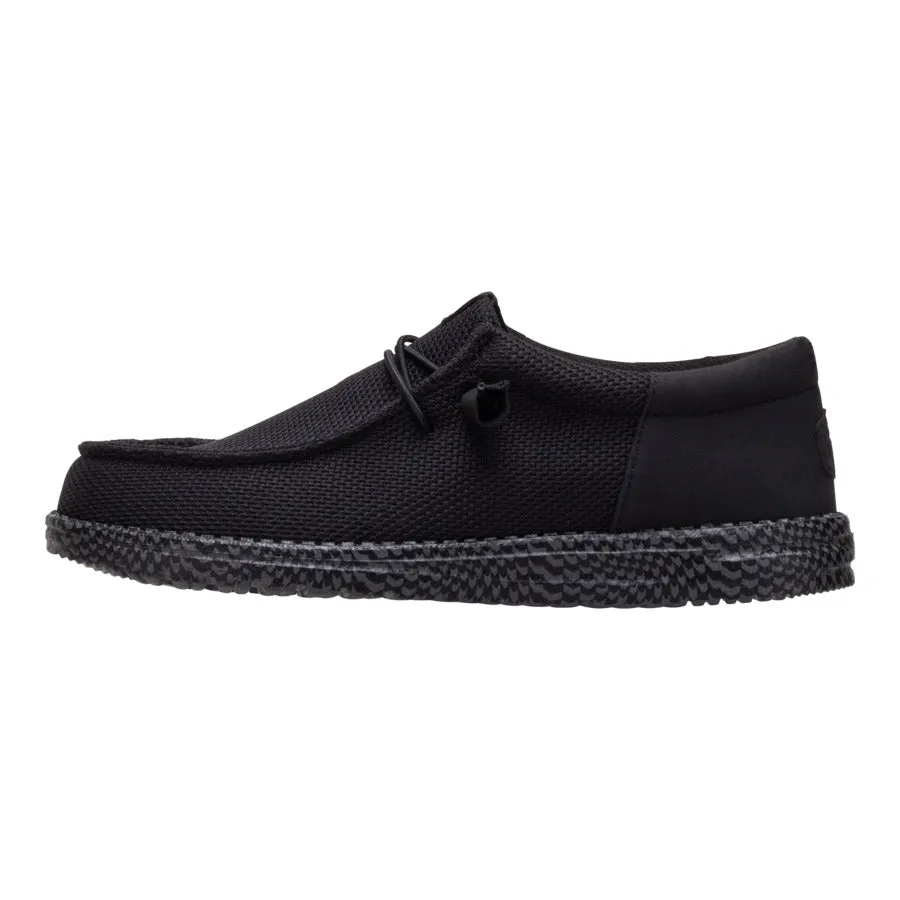 Wally Funk Warped Geo - Black/Smoke Grey Fire Red Memory Foam