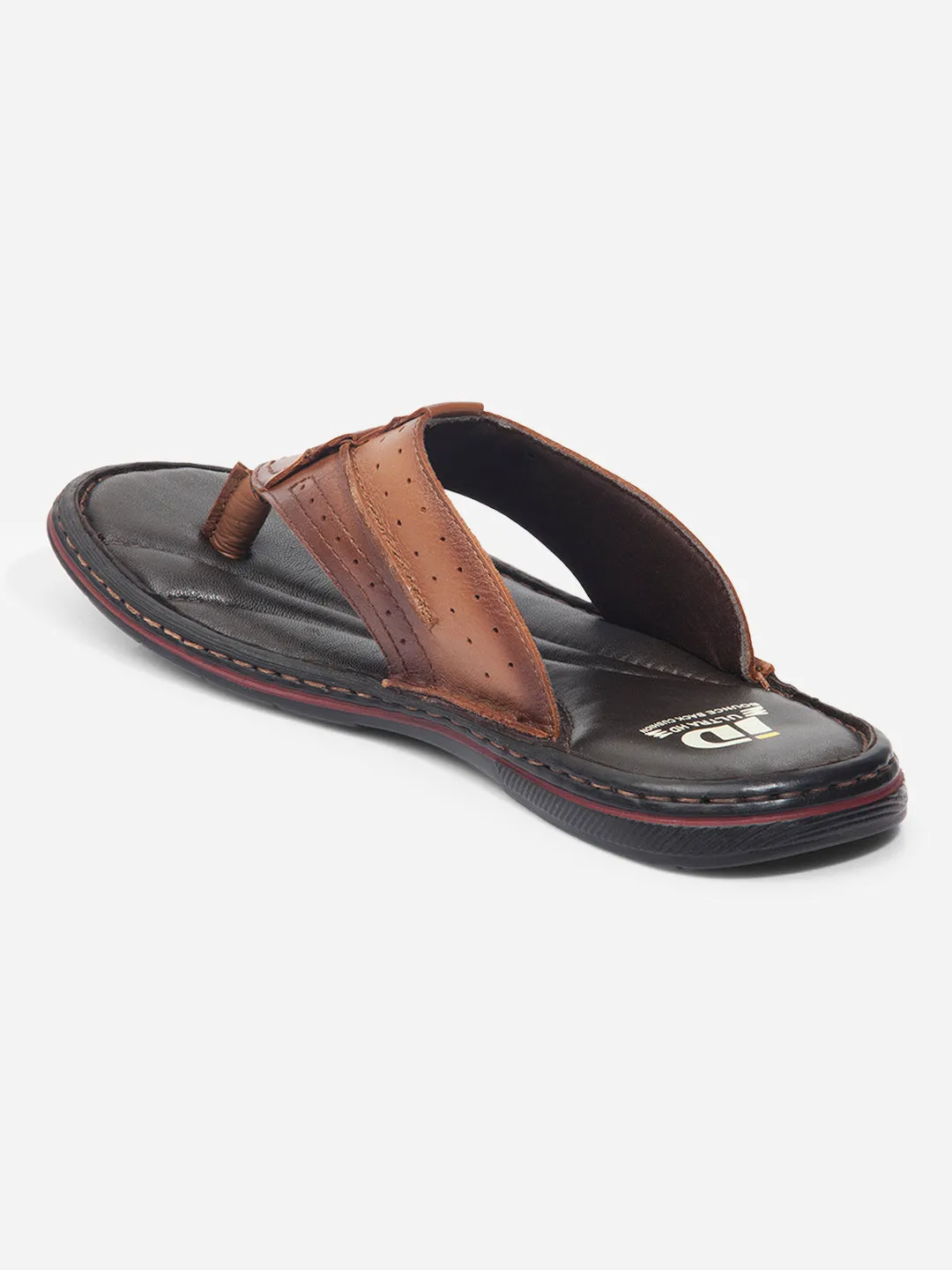 Quick Step Slip On Style Men Tan Sandal / Slipper (ID4229)
