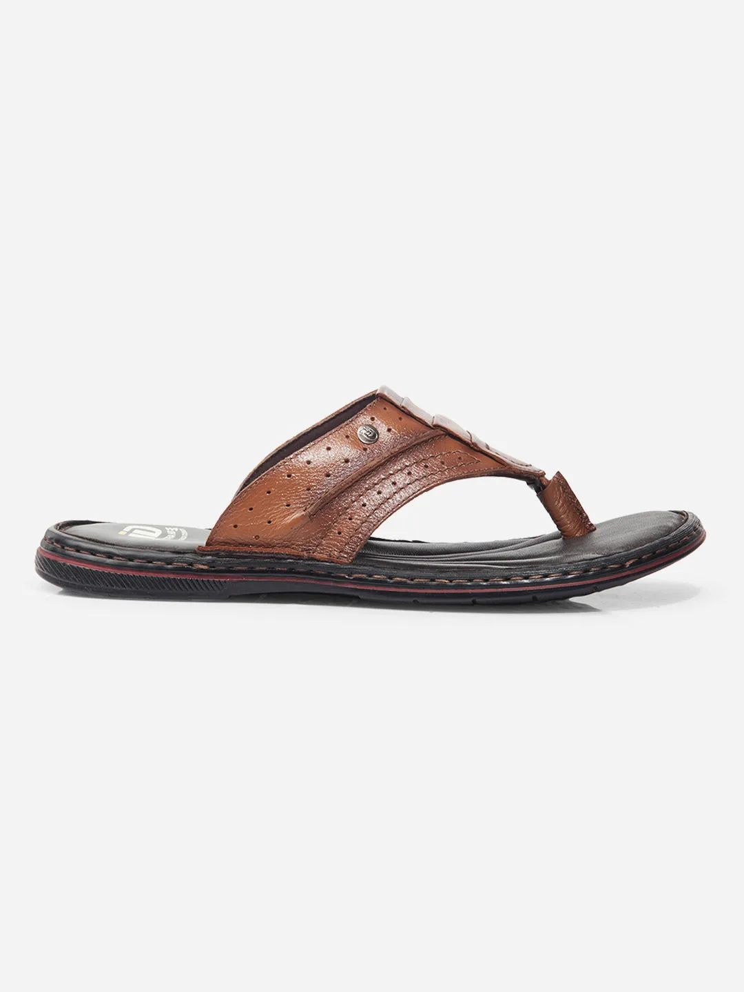 Clean White Men Tan Sandal / Slipper (ID4229)