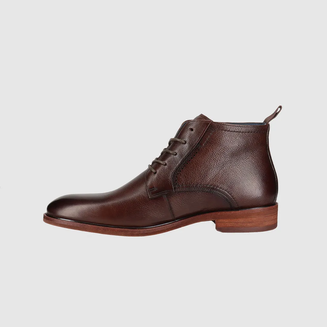 Romantic Fit Basel Lace Up Boots Dark Brown