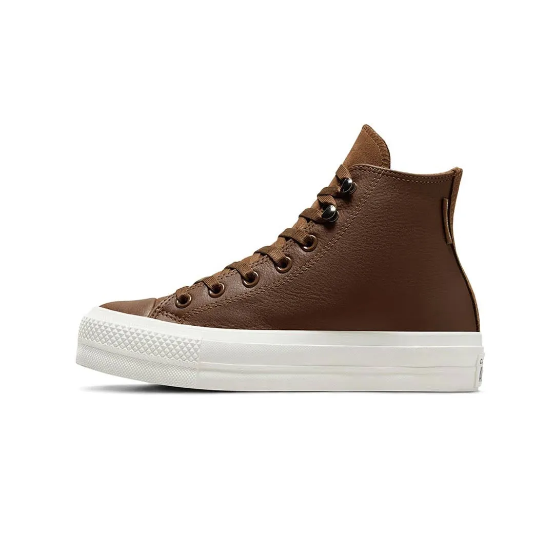 Breathable City Adventure Converse - Women's Chuck Taylor All Star Lift Platform Leather High Top Shoes (A10362C)