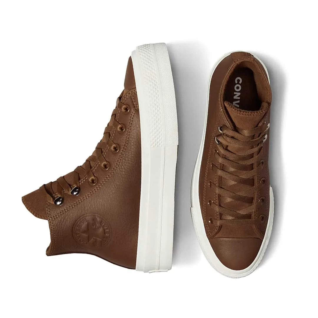 Block Walk Core Support Converse - Women's Chuck Taylor All Star Lift Platform Leather High Top Shoes (A10362C)