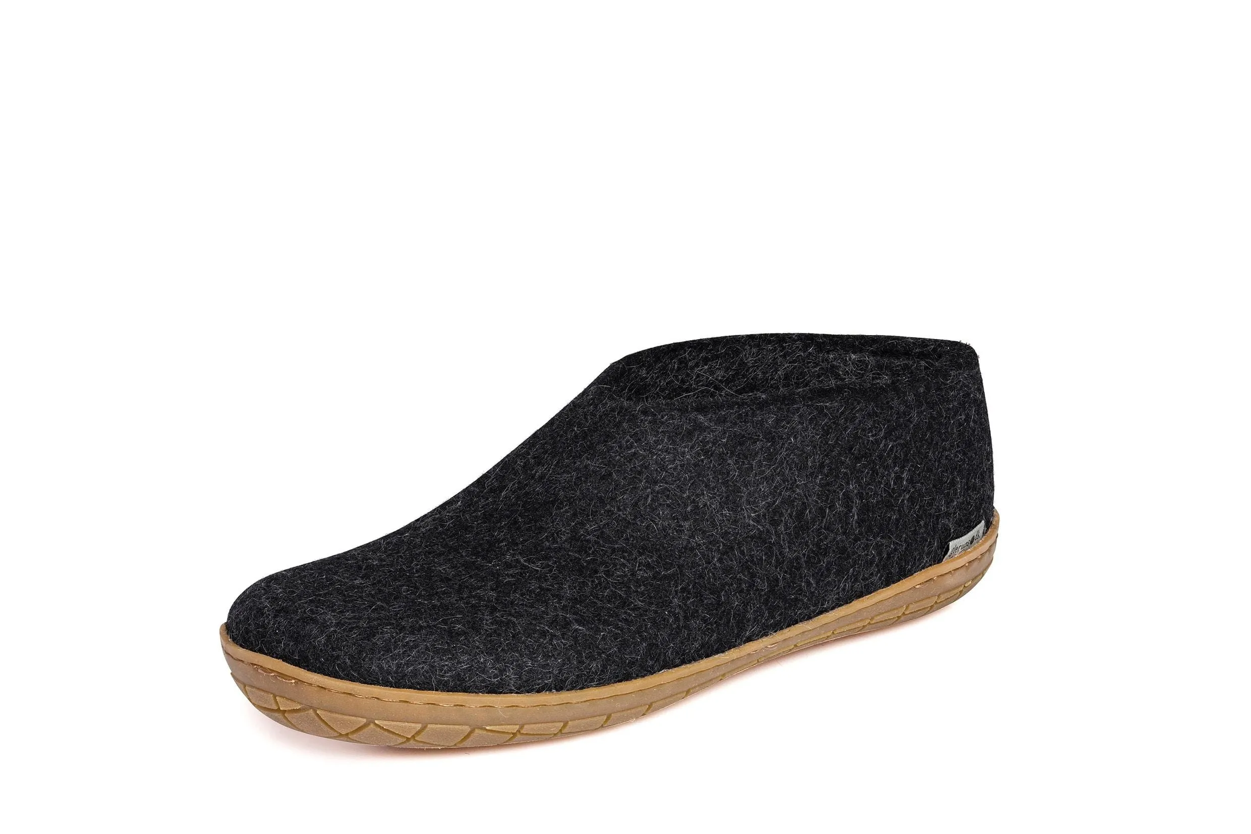 Spanish Bold Glerups Slippers: Shoe, Charcoal, Honey Rubber AR-02-00