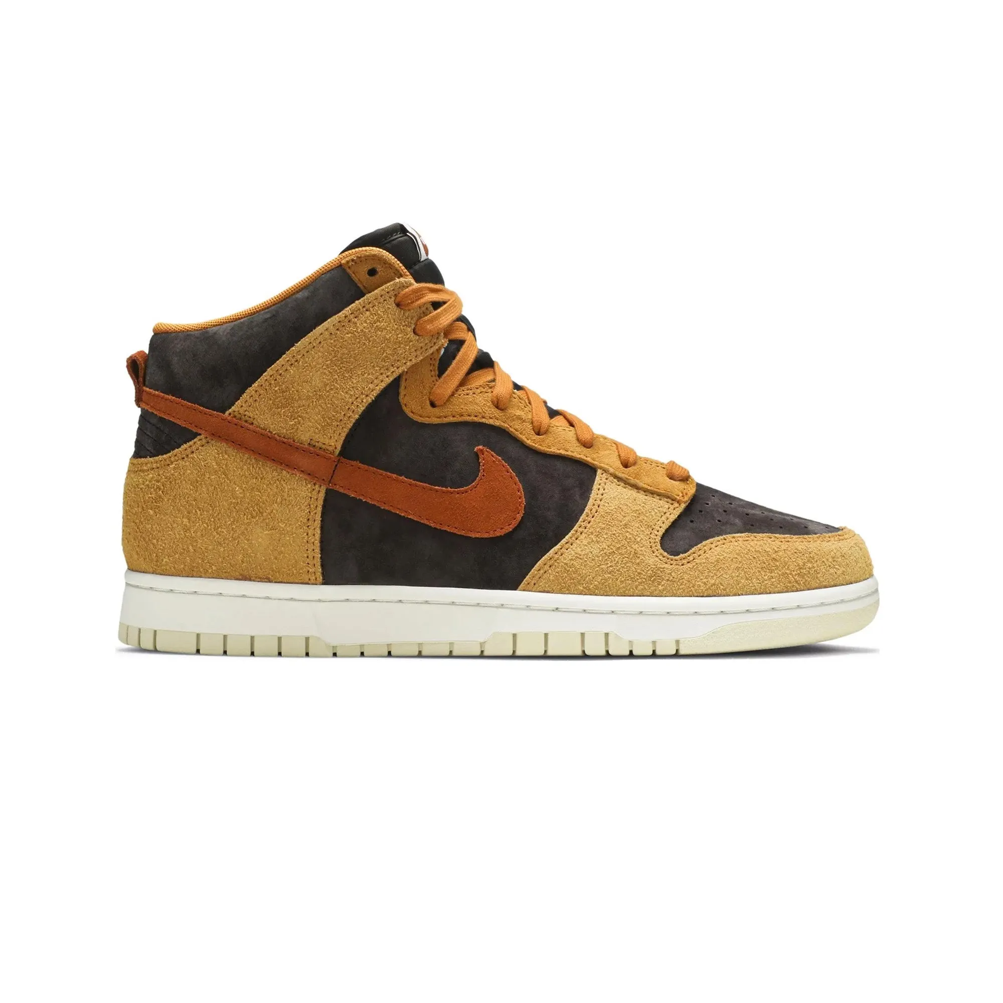 Nike Dunk High PRM 'Dark Russet' (2021) Gold Tone Resort Mood