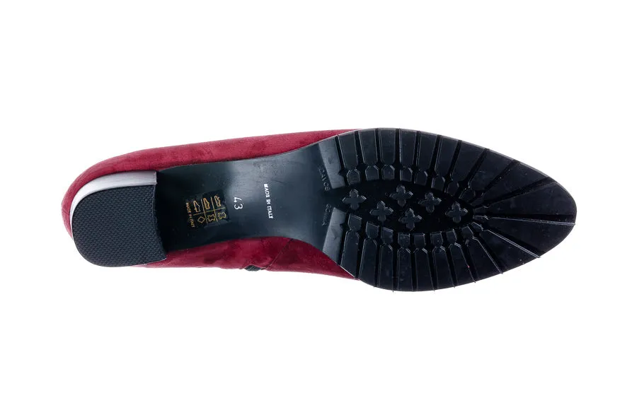 Via Knox Burgundy Weatherproof Elastic Ankle
