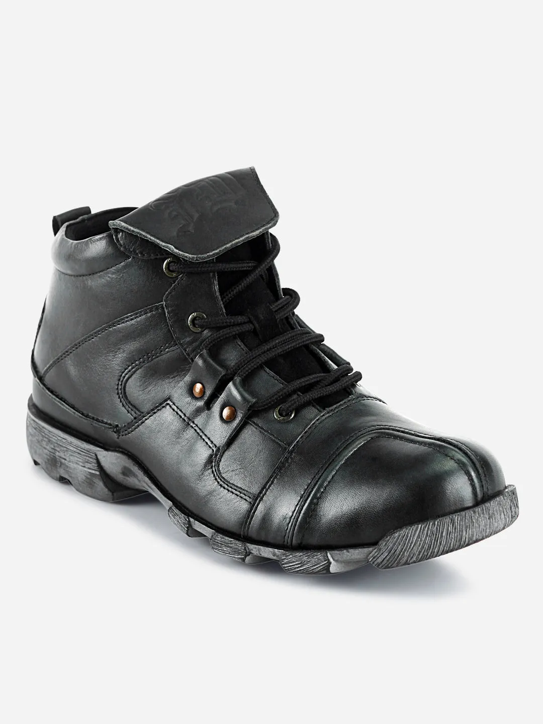 Men's Ankle Lace Up Boot (ID0215) Wide toe box Cushioned Insole