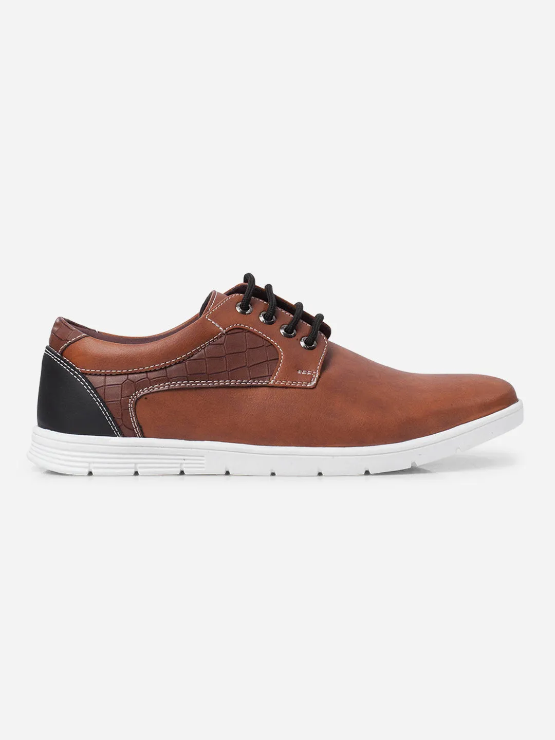 Move Light Hero Walk Men's Tan Regular Toe Lace Up Casual (IX2153)