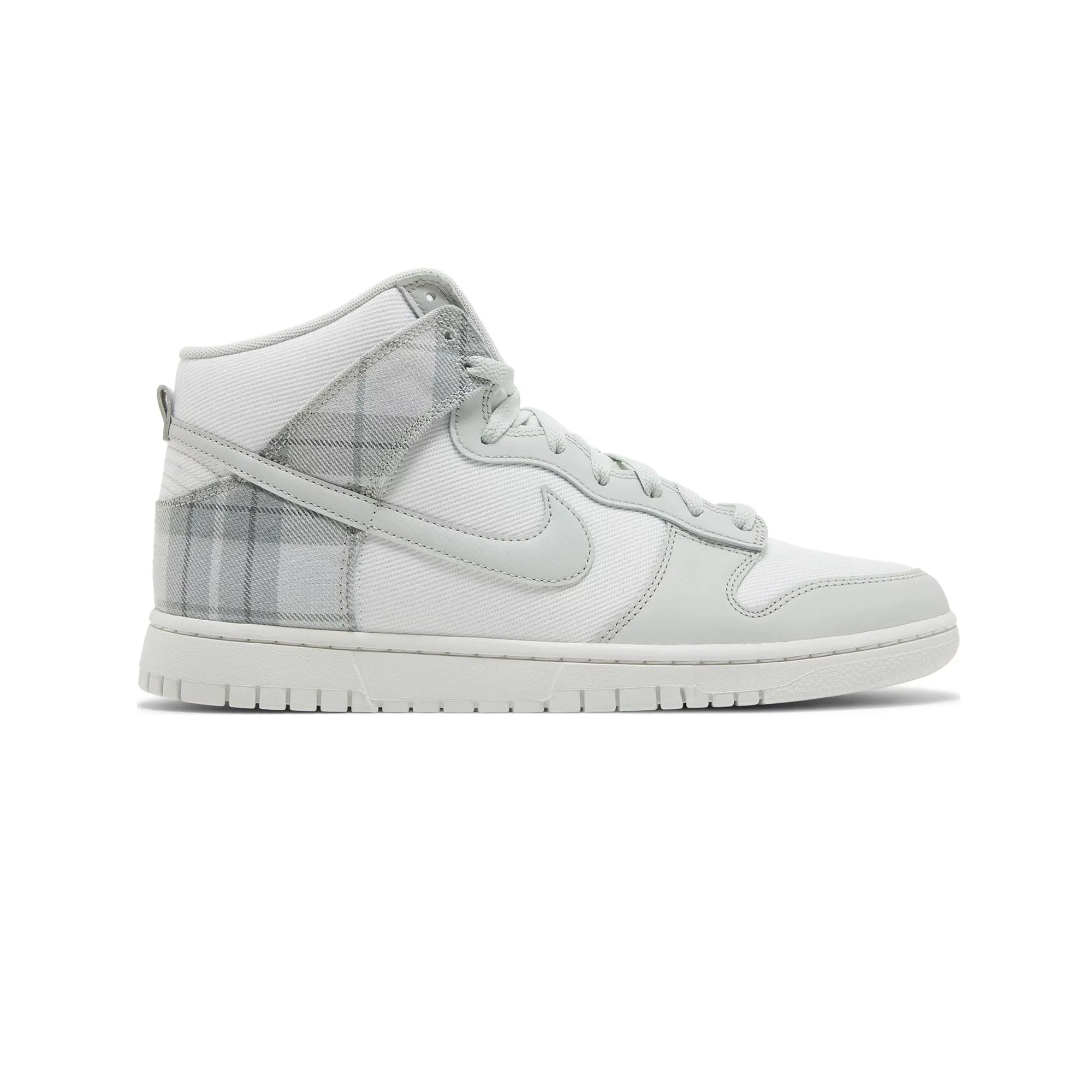 Play Hard Body Balance Nike Dunk High SE 'Tartan Plaid White Light Green' (2023)
